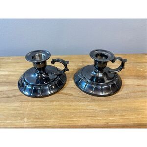 Two chamber stick candle holders